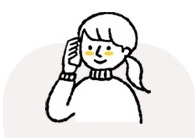 電話で集荷依頼をするイラスト