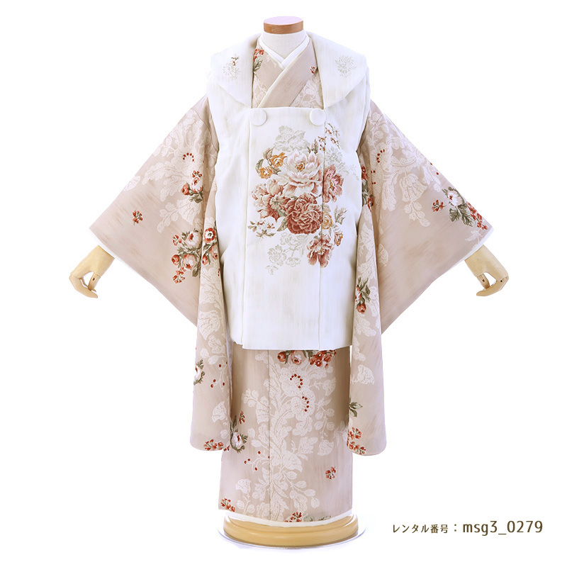 七五三 くすみパステル ３歳女の子 被布 jillstuart（ジル・スチュアート）