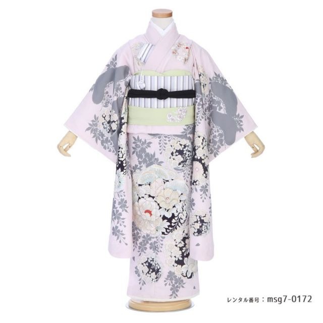 七五三 くすみパステル ７歳女の子 着物 NATURALBEAUTY（ナチュラルビューティー）