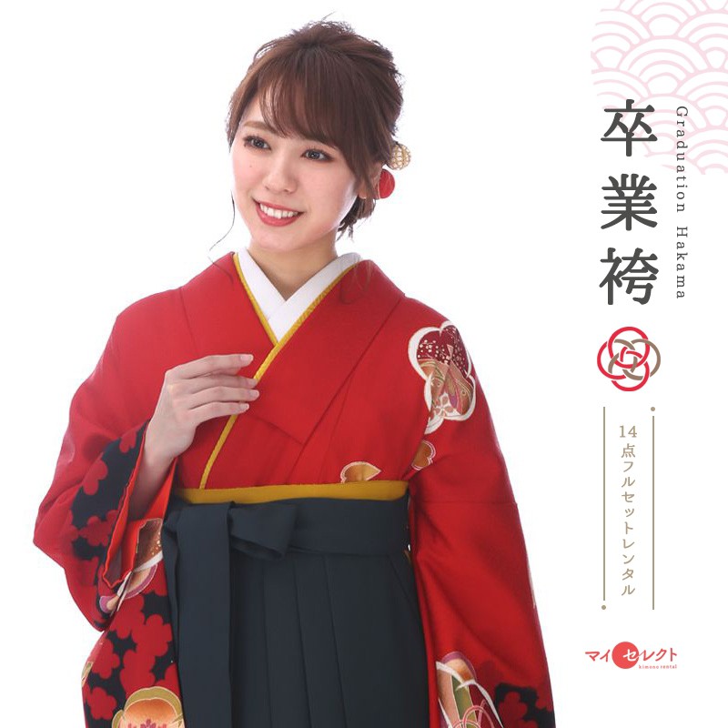 袴を着たモデル画像
