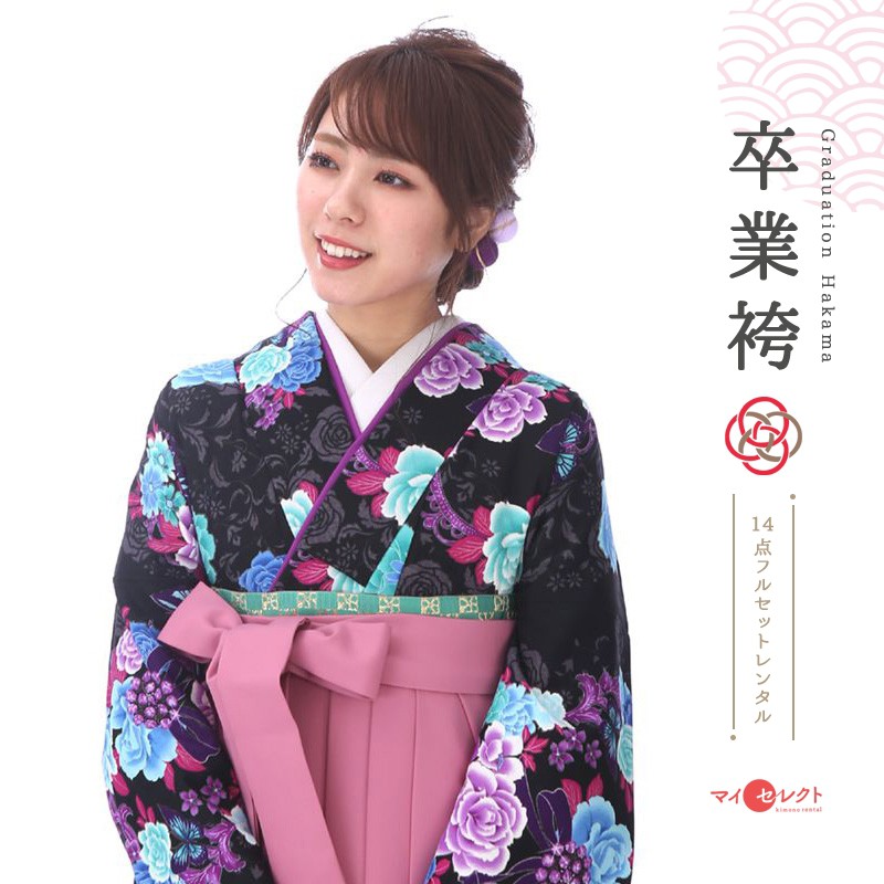 袴を着たモデル画像