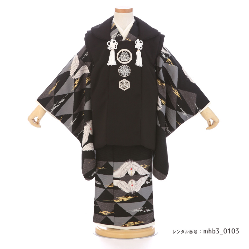 七五三着物3歳男の子画像