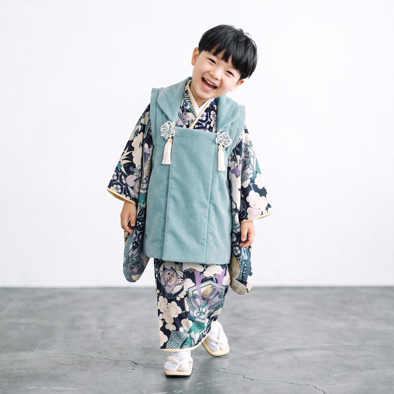 七五三着物3歳男の子画像