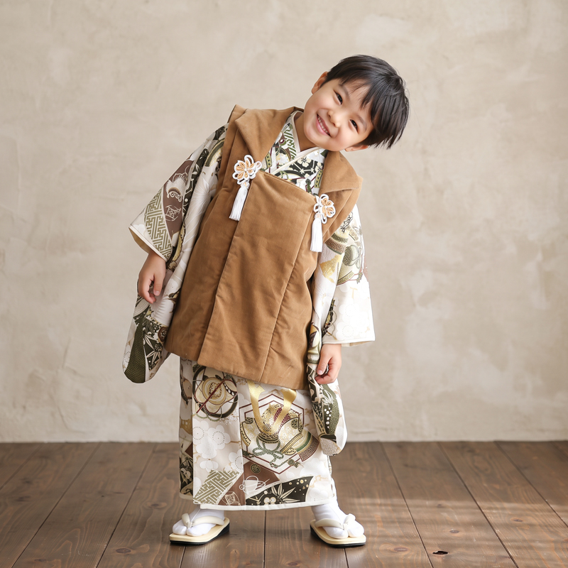 七五三着物3歳男の子画像