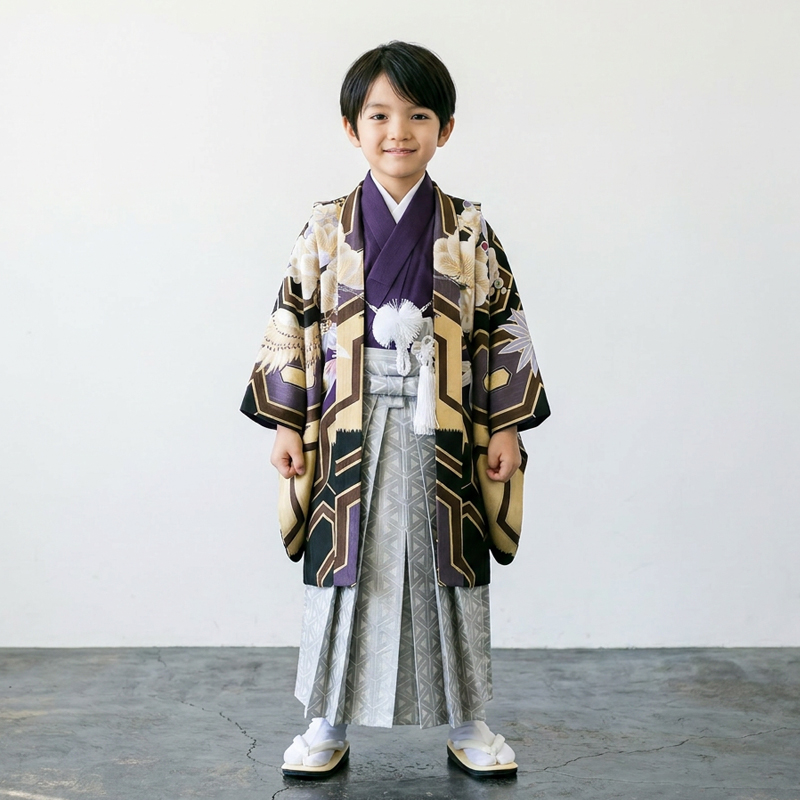 七五三着物5歳男の子画像