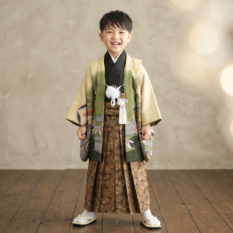 七五三着物5歳男の子画像