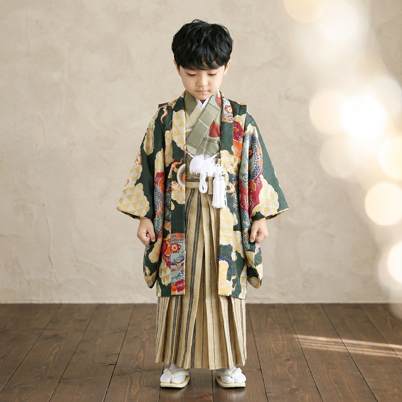 七五三着物5歳男の子画像