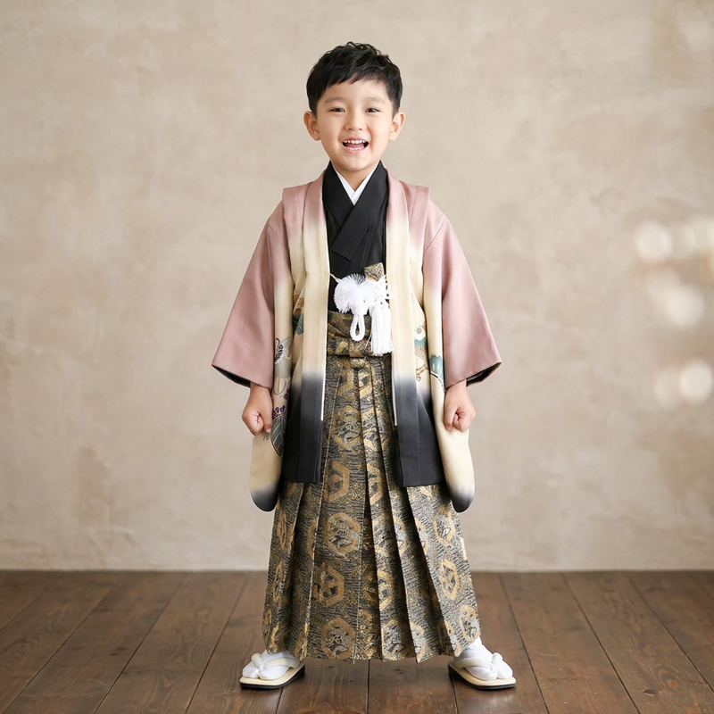 七五三着物5歳男の子画像