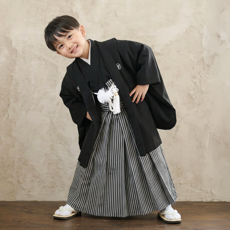 七五三着物5歳男の子画像