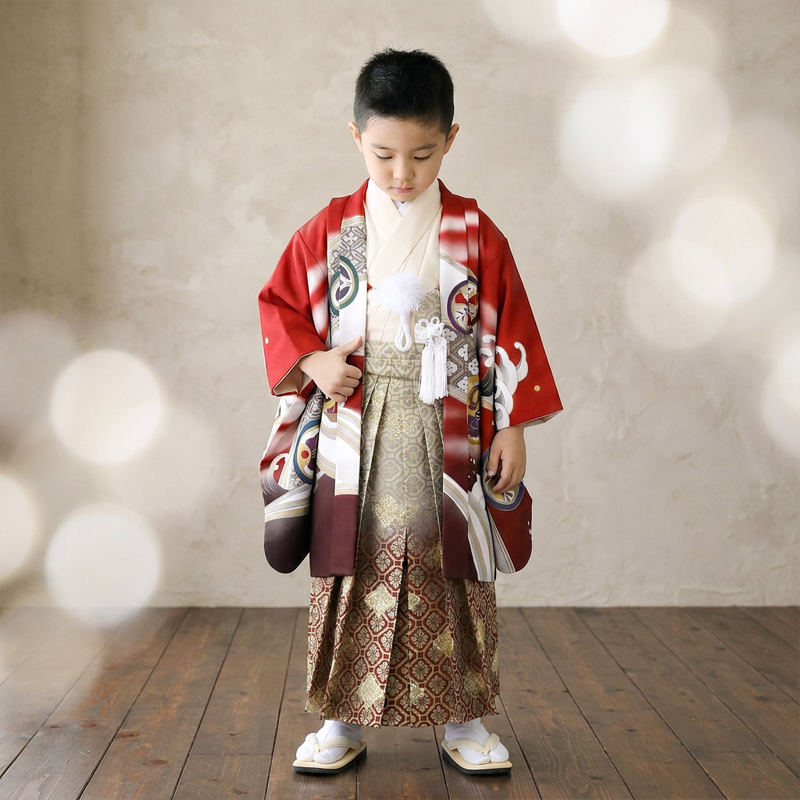 七五三着物5歳男の子画像