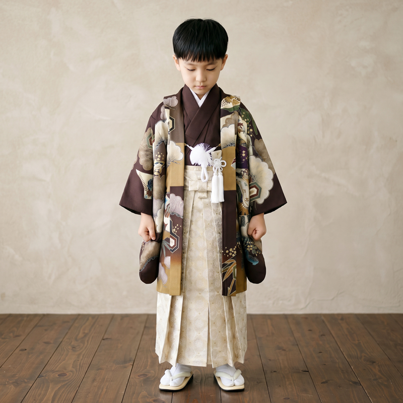 七五三着物5歳男の子画像