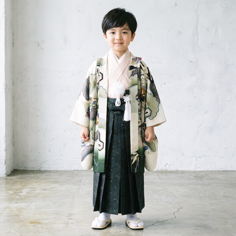 七五三着物5歳男の子画像