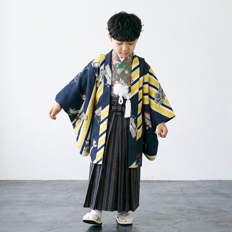 七五三着物5歳男の子画像