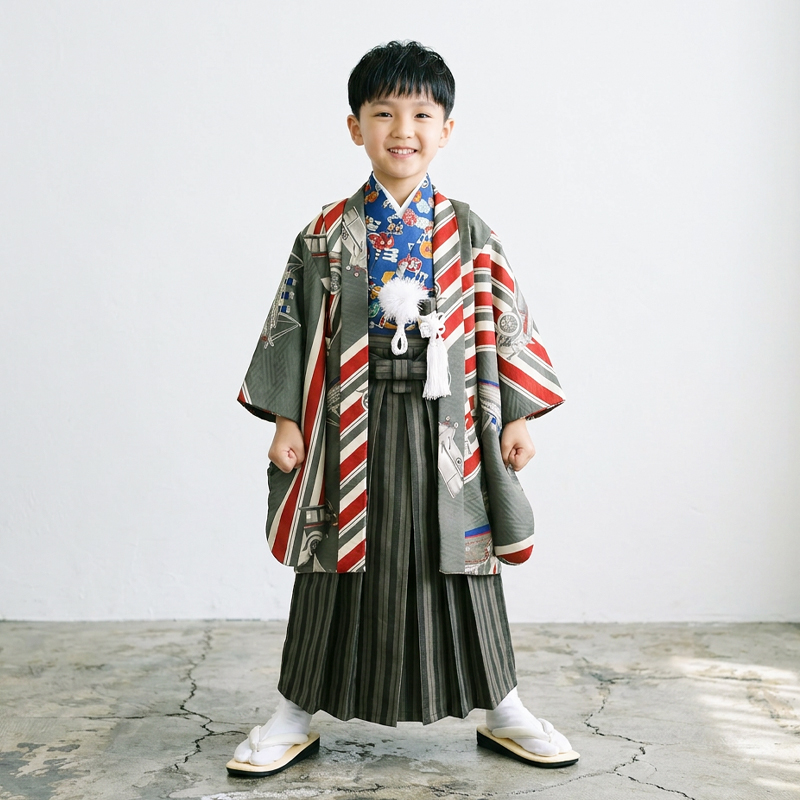 七五三着物5歳男の子画像