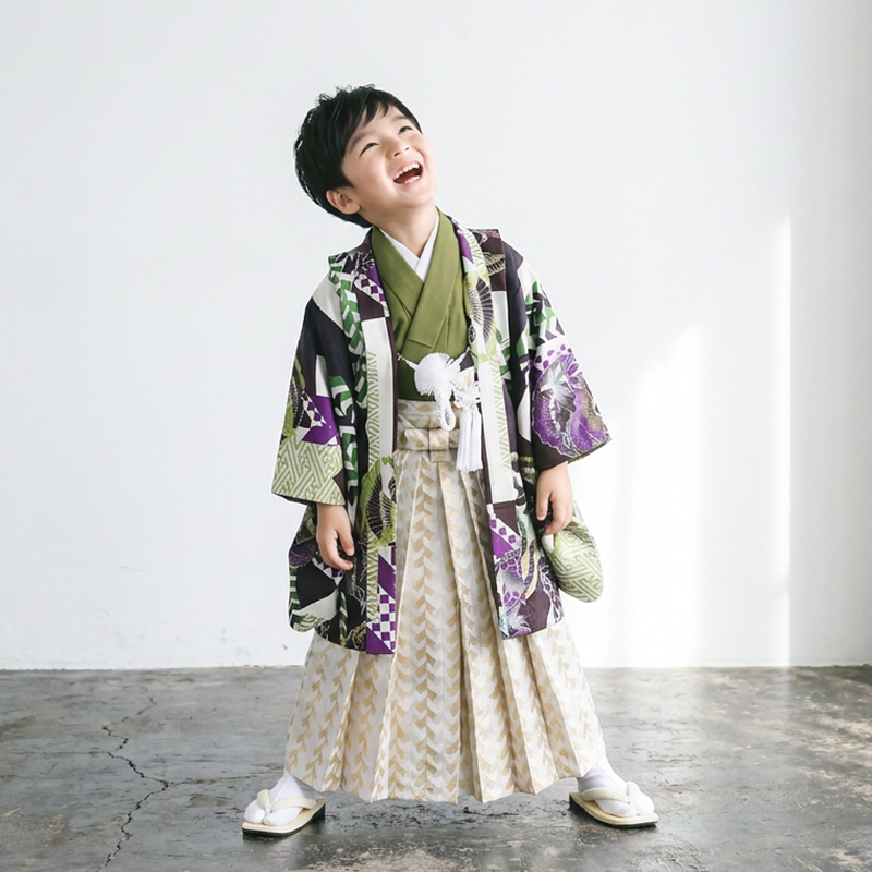 七五三着物5歳男の子画像