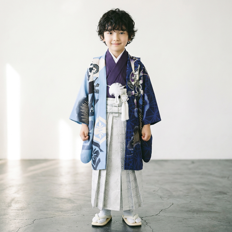 七五三着物5歳男の子画像