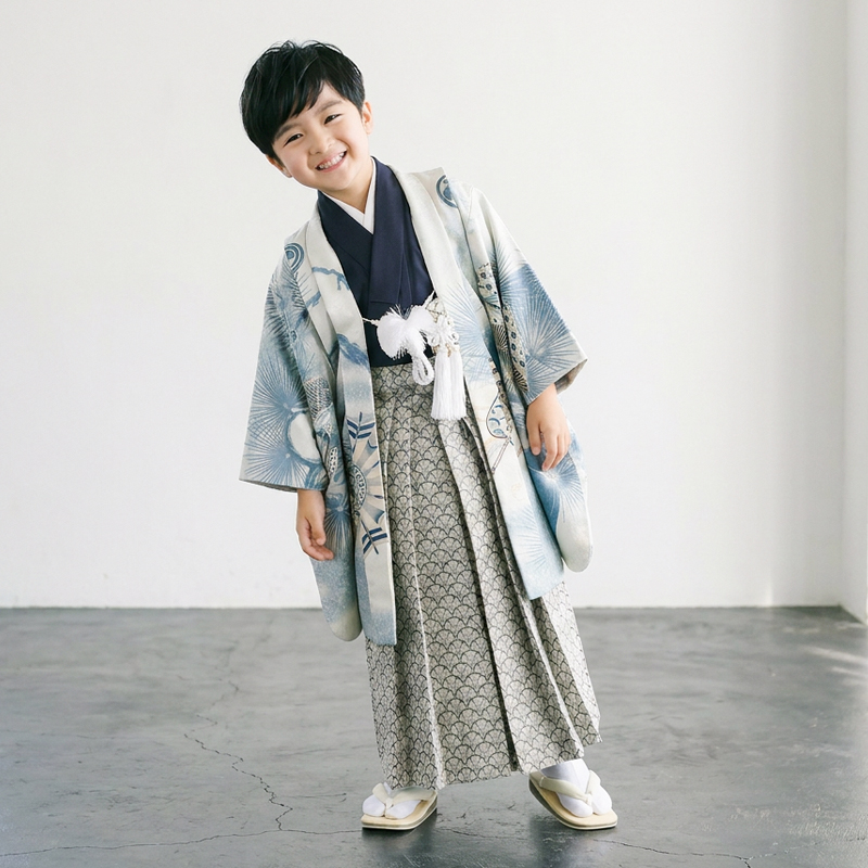 七五三着物5歳男の子画像
