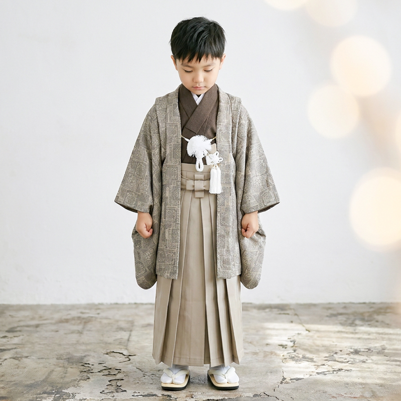 七五三着物5歳男の子画像