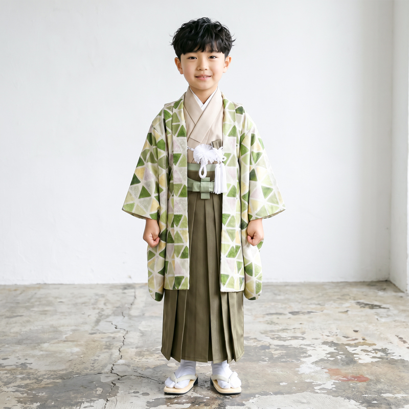 七五三着物5歳男の子画像