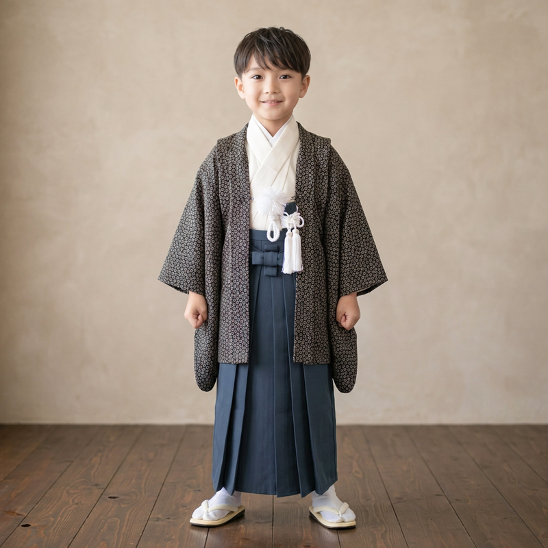 七五三着物5歳男の子画像