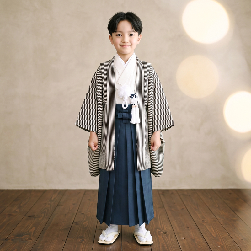 七五三着物5歳男の子画像
