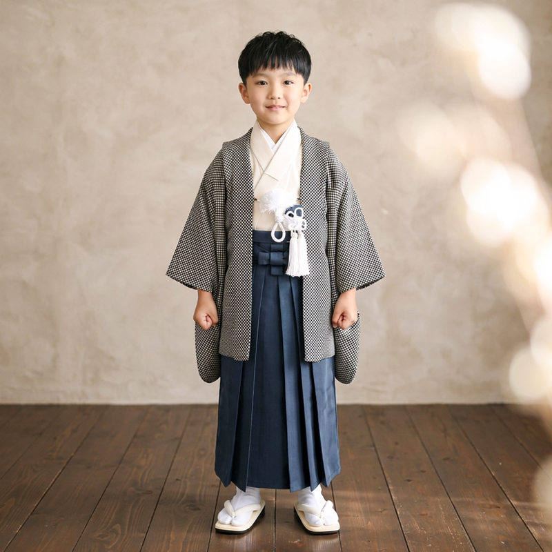七五三着物5歳男の子画像