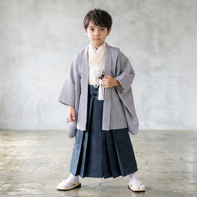 七五三着物5歳男の子画像