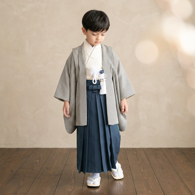 七五三着物5歳男の子画像