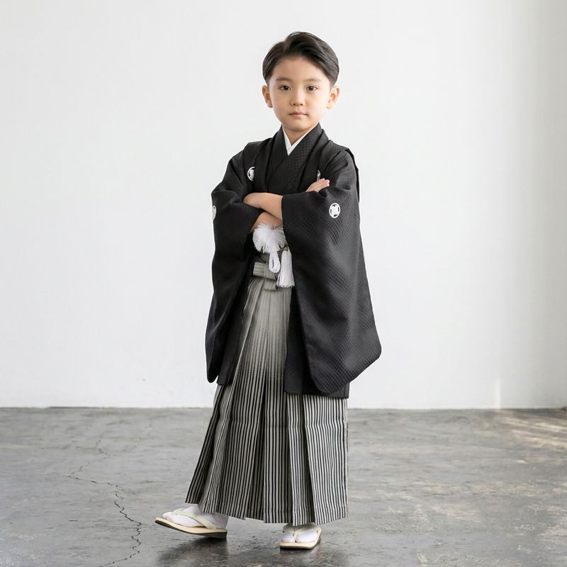 七五三着物5歳男の子画像