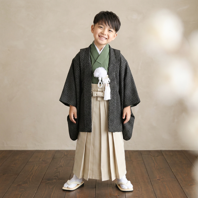 七五三着物5歳男の子画像