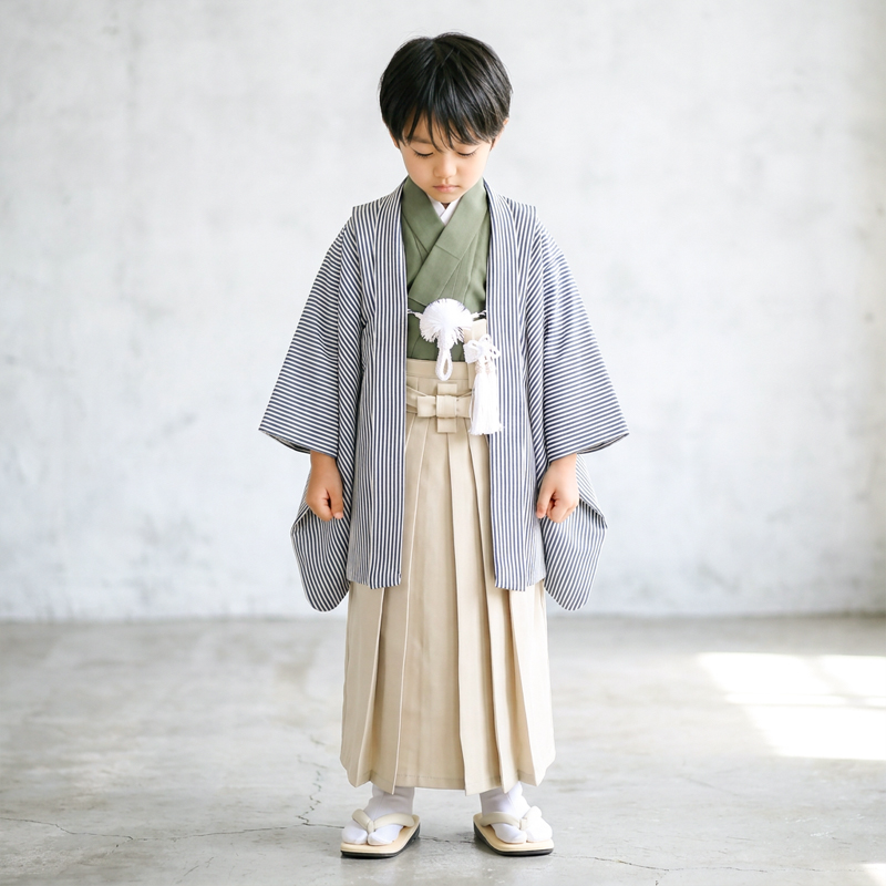 七五三着物5歳男の子画像