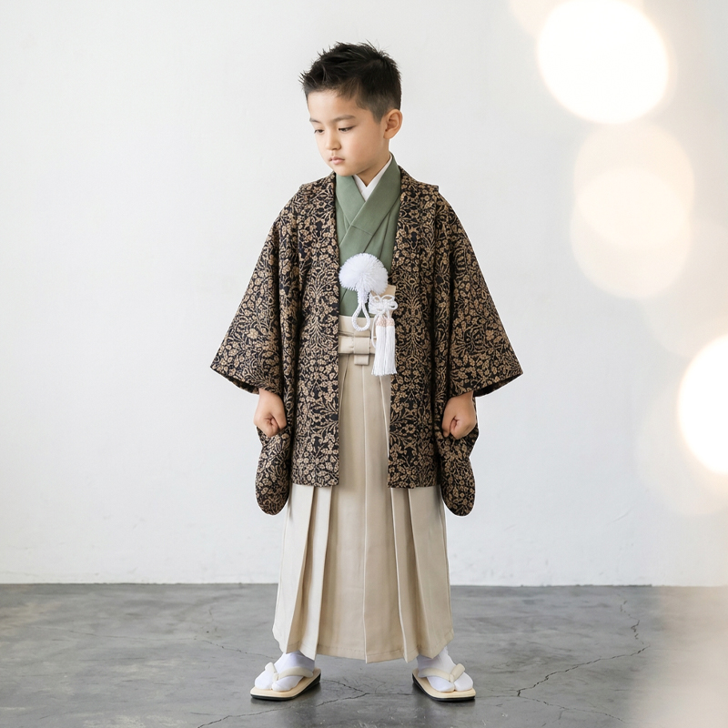 七五三着物5歳男の子画像