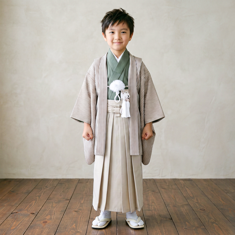 七五三着物5歳男の子画像
