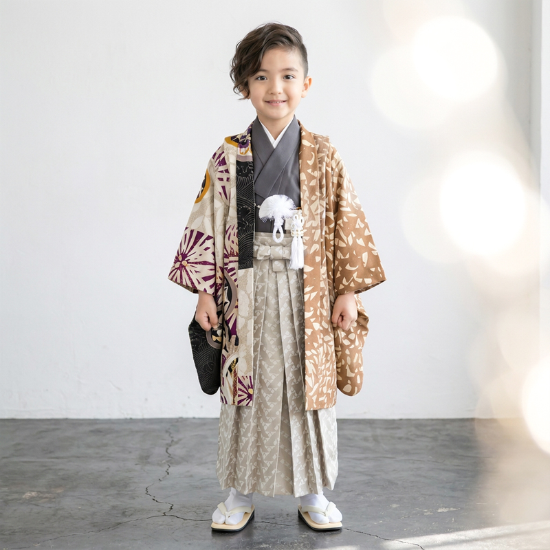 七五三着物5歳男の子画像