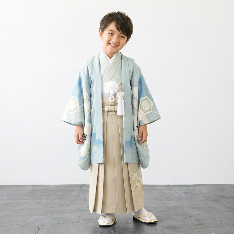 七五三着物5歳男の子画像