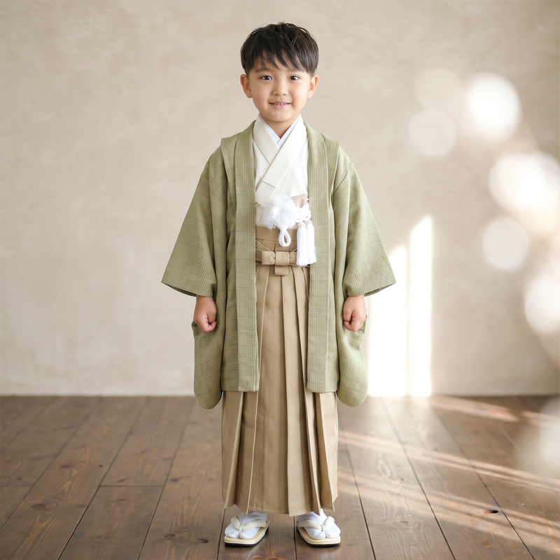 七五三着物5歳男の子画像