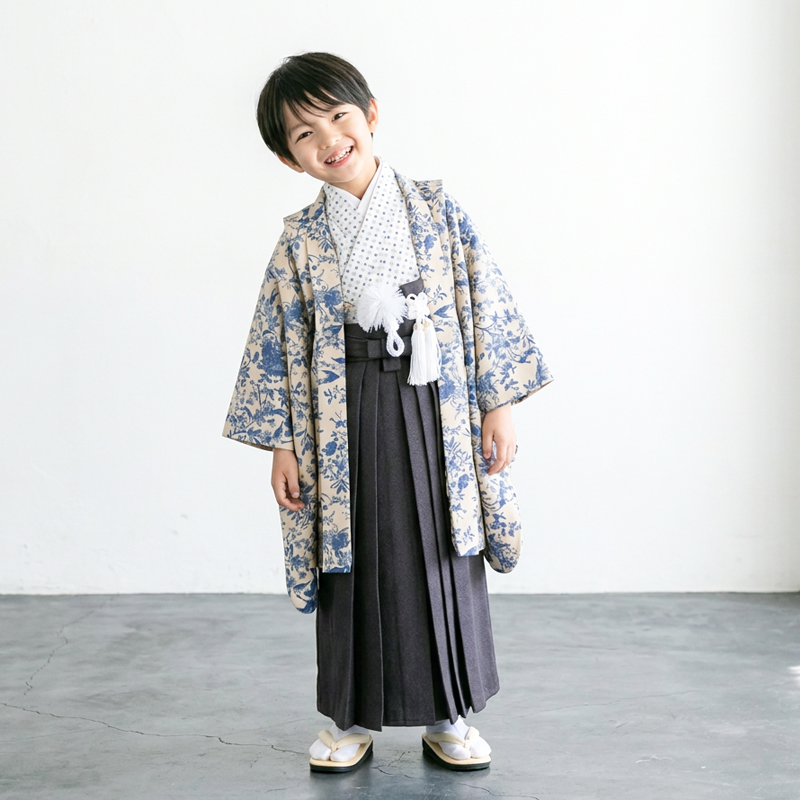 七五三着物5歳男の子画像