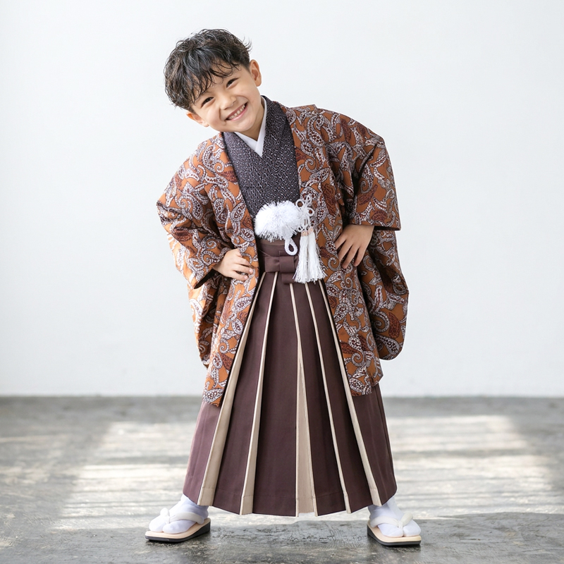 七五三着物5歳男の子画像