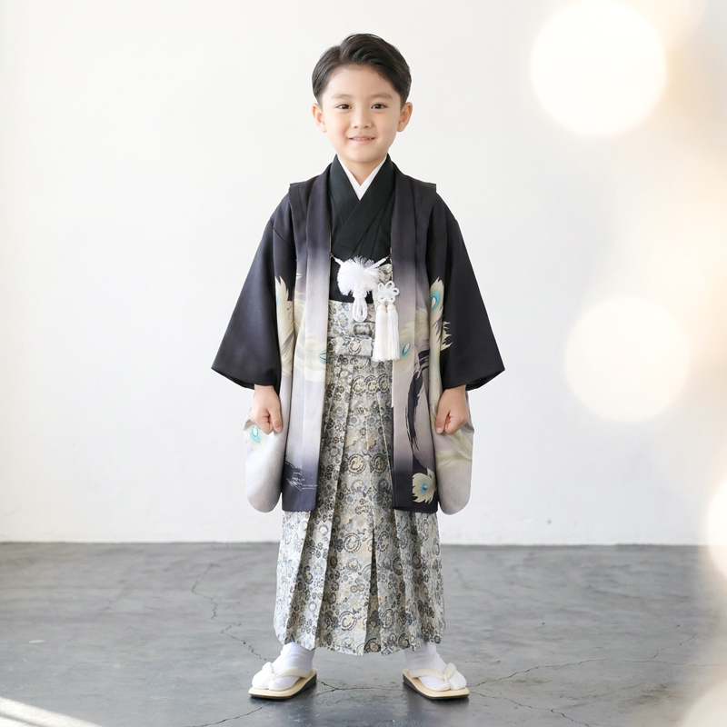 七五三着物5歳男の子画像