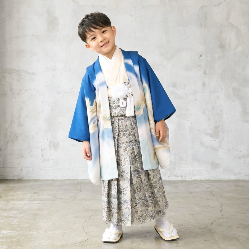 七五三着物5歳男の子画像