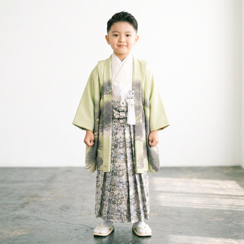 七五三着物5歳男の子画像