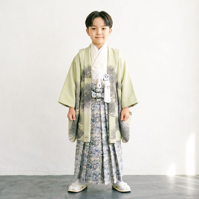 七五三着物5歳男の子画像