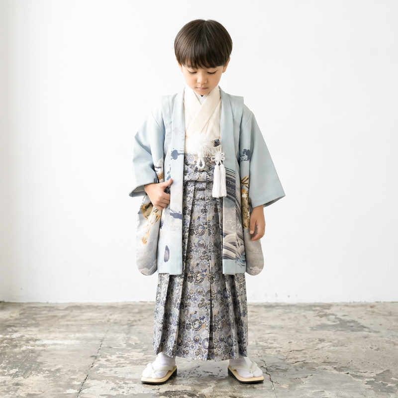 七五三着物5歳男の子画像
