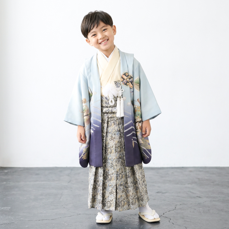 七五三着物5歳男の子画像