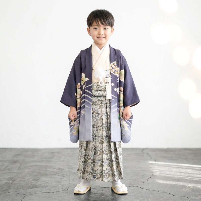 七五三着物5歳男の子画像