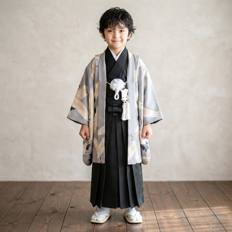 七五三着物5歳男の子画像