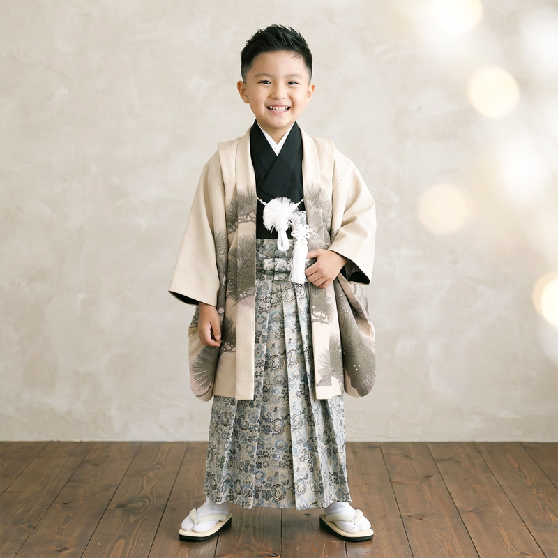 七五三着物5歳男の子画像