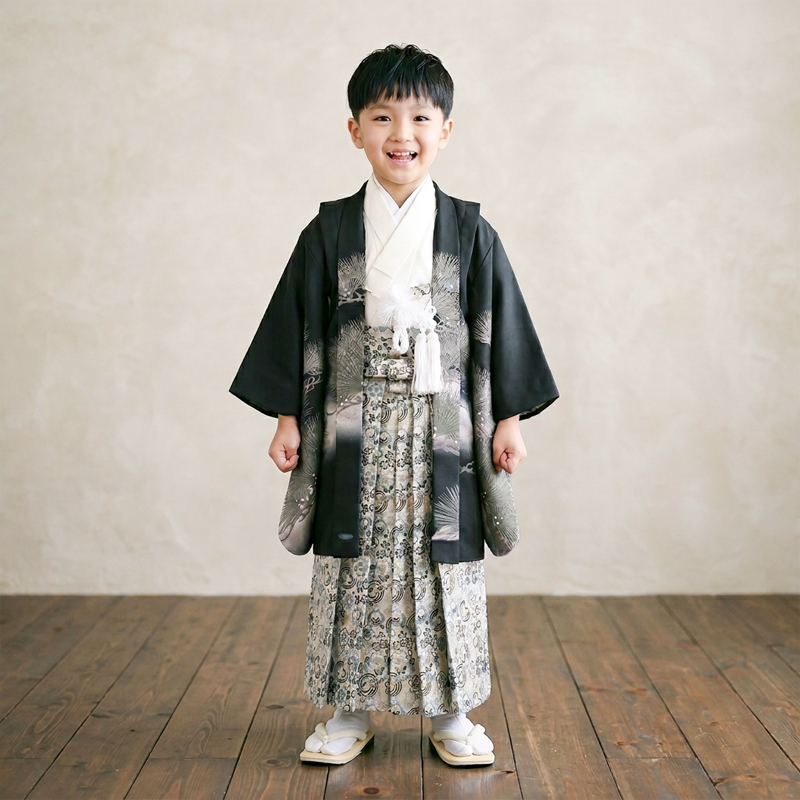 七五三着物5歳男の子画像