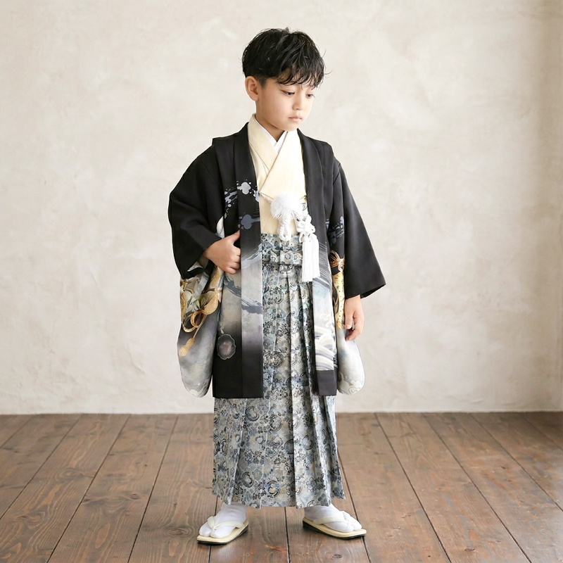 七五三着物5歳男の子画像