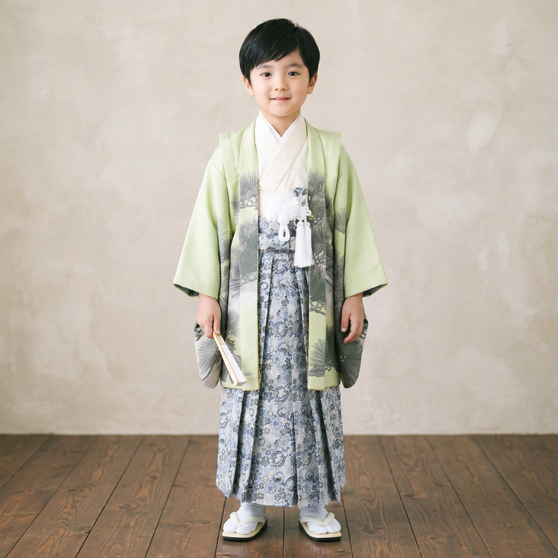 七五三着物5歳男の子画像